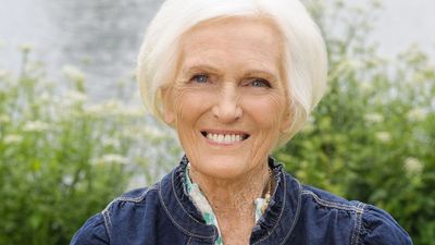 Mary Berry's take on double denim is an elegant and comfy alternative to a tailored suit for autumn