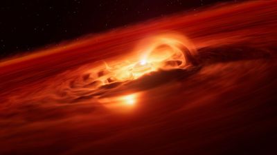 Astronomers discover bizarre 'runaway' planet that's acting like a star, eating 6 billion tons per second
