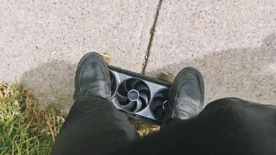 This bizarre but apparently usable RTX 5080 skateboard mod is kinda cool but surely if you wanted a mobile GPU there's a better way