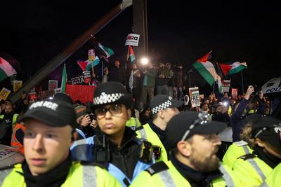 Eleven arrests after pro-Palestine protest outside Aston Villa-Maccabi Tel Aviv match