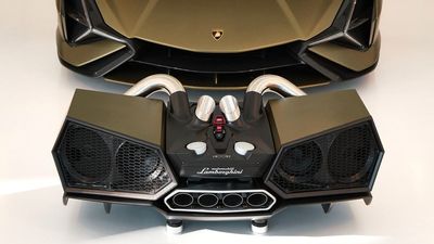 This speaker is made from a Lamborghini exhaust pipe – and costs more than a Vauxhall Corsa