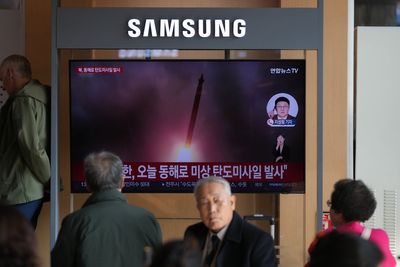 South Korea says North Korea fired at least 1 ballistic missile toward its eastern waters