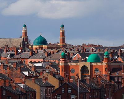 Flags and Christian nationalist slogans feature in soaring attacks on UK mosques