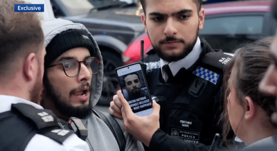 Dramatic video shows wrongly-freed Algerian sex offender arrested in north London as he tries to dupe police