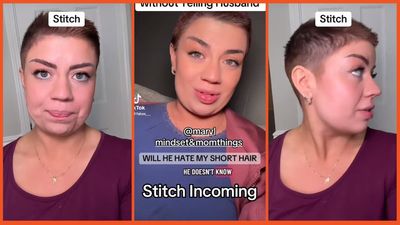 Woman gets a buzz cut to surprise her husband. His reaction? He will only to speak to her when she’s wearing a wig