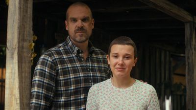 Millie Bobby Brown and David Harbour Combatted Stranger Things Set Discord Rumors By Appearing On Red Carpet Together: ‘We Do Every Scene Together’