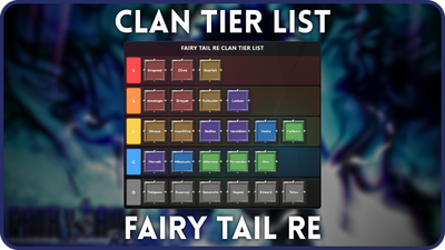 Ultimate Fairy Tail Re Clan Tier List [RELEASE]