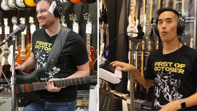 Every year, Rob Scallon and Andrew Huang write and record an album in a day. For 2025, they did it in an open Guitar Center – and used any gear they wanted