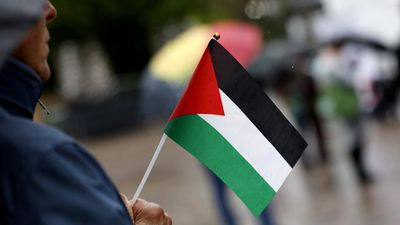 Supporters fly flag for Palestine in show of heart