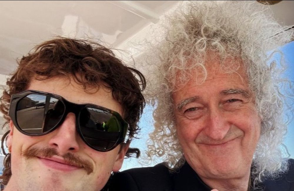 Benson Boone reunites with Queen legend Brian May at