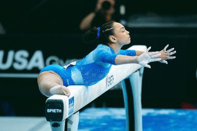 U.S. Olympic gold medalist Hezly Rivera shares her secret to switching her mindset to calm mode before performing