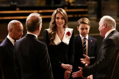 Prince George joins the King and Princess of Wales at Festival of Remembrance