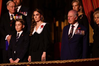 Prince George joins King and Queen at Festival of Remembrance