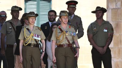 Princess Anne honours Aussie army amid royal rumblings