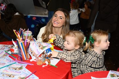 Dani Dyer enjoys festive day out with her children at Paw Patrol Christmas screening in London