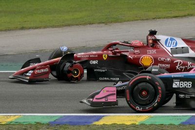 Charles Leclerc retires with damage from Brazil Grand Prix as Oscar Piastri receives penalty