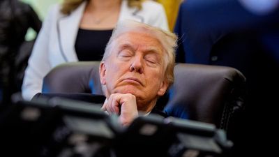 ‘Naps while the country suffers’: Move over ‘Sleepy Joe’, Donald Trump was just seen napping during an Oval Office meeting
