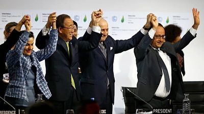 The landmark Paris Agreement set a path to slow global warming but the world has not stayed on it