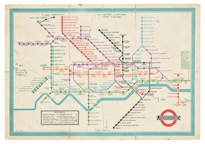 London Underground history: Rare draft version of Harry Beck's iconic Tube map being auctioned for £100,000