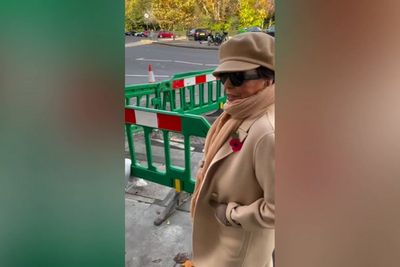 Joan Collins battles roadworks as she gets ‘trapped’ trying to get across London