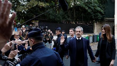 Former French president Sarkozy released from prison, pending appeal
