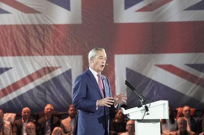 Farage attacks ‘global corporatism’ as he pitches to small business owners