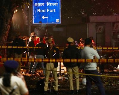 Eight people die and several injured after car explosion in Delhi, police say