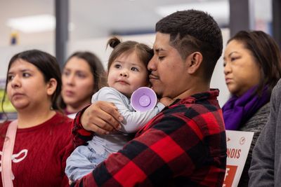 Suburban Chicago dad and toddler headed to store says they were pepper-sprayed by federal agents