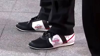 Nvidia's Jensen Huang upstaged at TSMC annual Sports Day by TSMC-branded sneakers — CEO's 'Made In Taiwan' footwear is the talk of the town