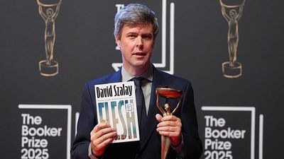 Hungarian-British writer David Szalay wins prestigious Booker Prize for fiction with 'Flesh'