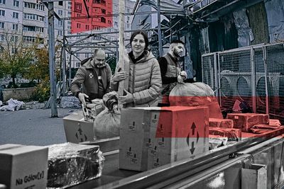 Next day delivery, no weapons allowed: the unstoppable postal service keeping Ukraine going