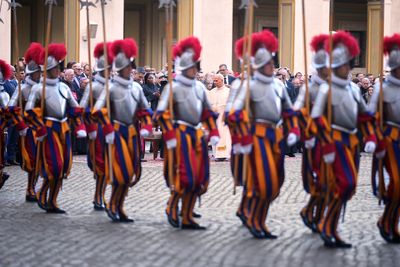 Vatican Swiss guard under investigation for ‘making spitting gesture at Jewish women’