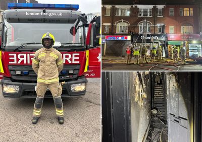 Hero firefighter rescues family from 'ferocious' e-bike fire during first week in job