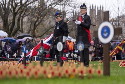 Hundreds gather to mark Armistice Day in Edinburgh’s Garden of Remembrance