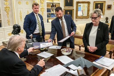 Donald Trump's 'Working Weekend' Photos in Oval Office Spark Online Roast — Here's Why