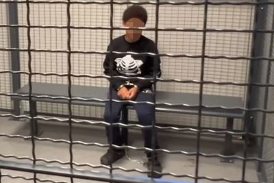 11-year-old pictured in cell and arrested on felony charge after writing ‘kill list’ of classmates, police say