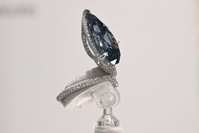 The sparkling ‘Blue Mellon’ 9.51-carat diamond ring that just sold for millions at auction