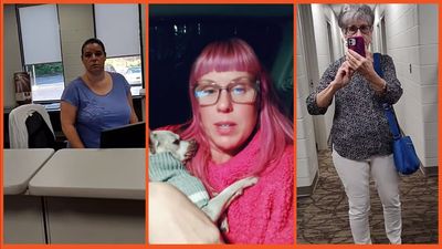 ‘I just wanna park my car and sleep’: Churchgoing Karens embody the opposite of Christian values as they cruelly bully a homeless woman