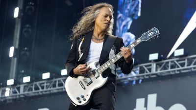 “The guitar I built in Kirk’s hands… paying tribute to Tony, Ozzy and Black Sabbath, it was amazing and strange, humbling and epic”: The unique SG built by Gibson CEO Cesar Gueikian and played by Kirk Hammett at Back to the Beginning heads to auction