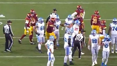 New Video Shows Amon-Ra St. Brown Punching Daron Payne a Few Plays Before Ejection