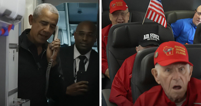Barack Obama Surprises Plane Full Of War Veterans, And Their Emotional Reactions Go Viral