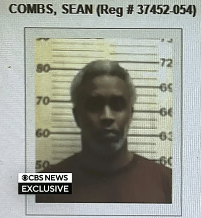 Diddy's grey hair revealed in prison mugshot as he takes job at chapel
