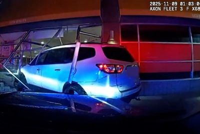 ‘Drunk driver’ lays waste to Ulta Beauty store after crashing into it then trying repeatedly to escape