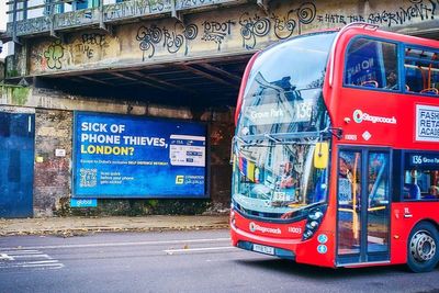 Billboards suggest Londoners 'escape' to Dubai to avoid phone theft