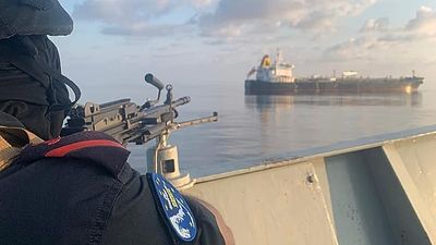 EU and Indian navies take over ship used by Somali pirates to seize Malta-flagged tanker