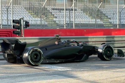Exclusive: First image as Sergio Perez and Cadillac test Ferrari F1 car at Imola