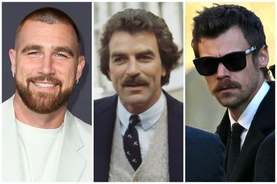 Most popular celebrity moustaches of 2025 revealed