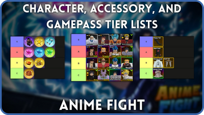 Anime Fight Tier List – Best Characters, Accessories, & Gamepasses Ranked