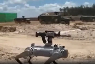 China uses ‘robot wolves’ in staged beach invasion as it tests new war tactic