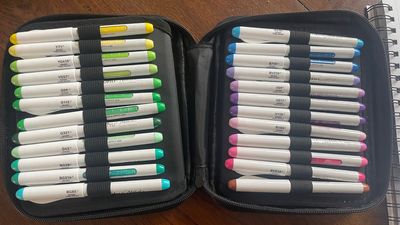 My new Ohuhu Nahuku acrylic markers are the envy of my craft group